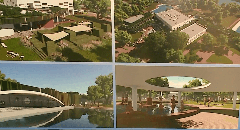 Tiszaligeti strand alapkőletétel Tiszaligeti strand alapkőletétel